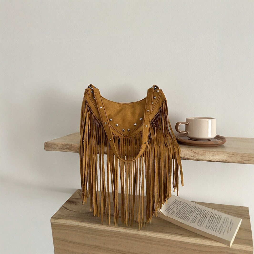 Bohemian Fringe Crossbody Handbag — product view 6