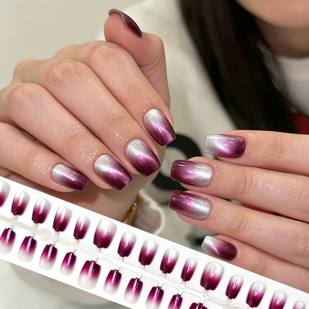 Ombre Glam Press-On Nail Set — product view 5