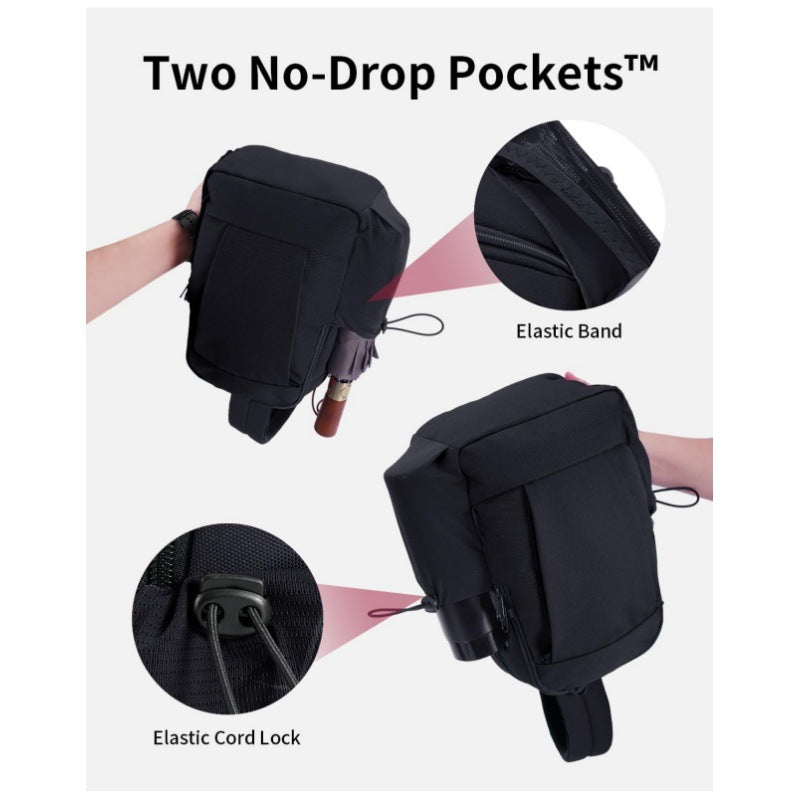 Ergonomic Sling Backpack with Organizer LoungeYard — product view 3