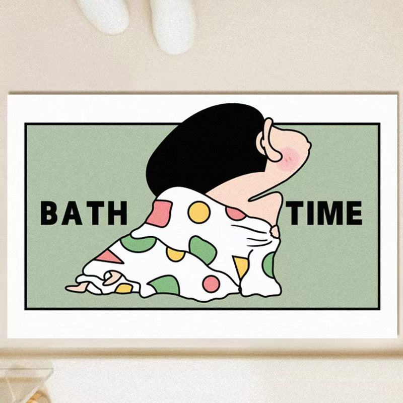 Cartoon-Themed Bathroom Rug — product view 2