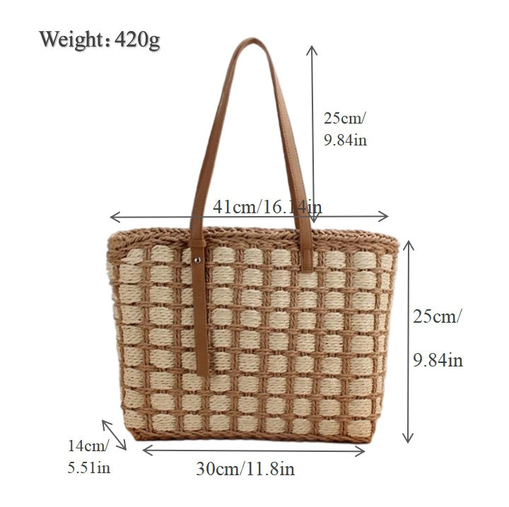 Handwoven basket bag LoungeYard — product view 6