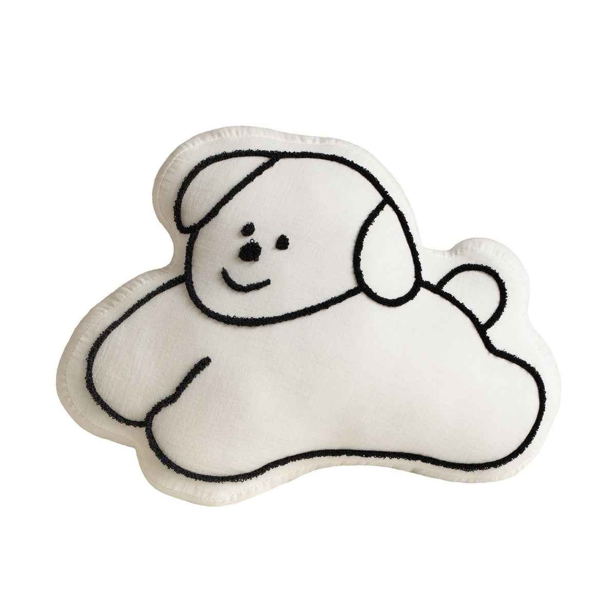 Kuschelstern decorative pillow for children with embroidered face and plush feet — product view 6