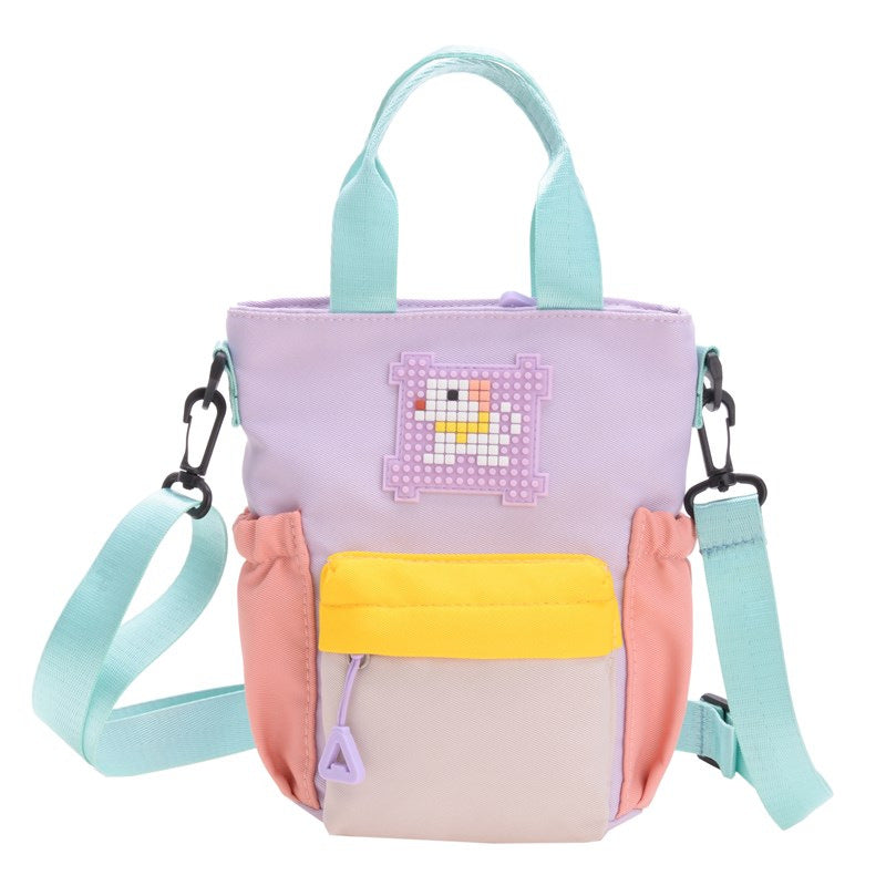Mini handbag with colorful accents and practical carrying system LoungeYard — product view 2