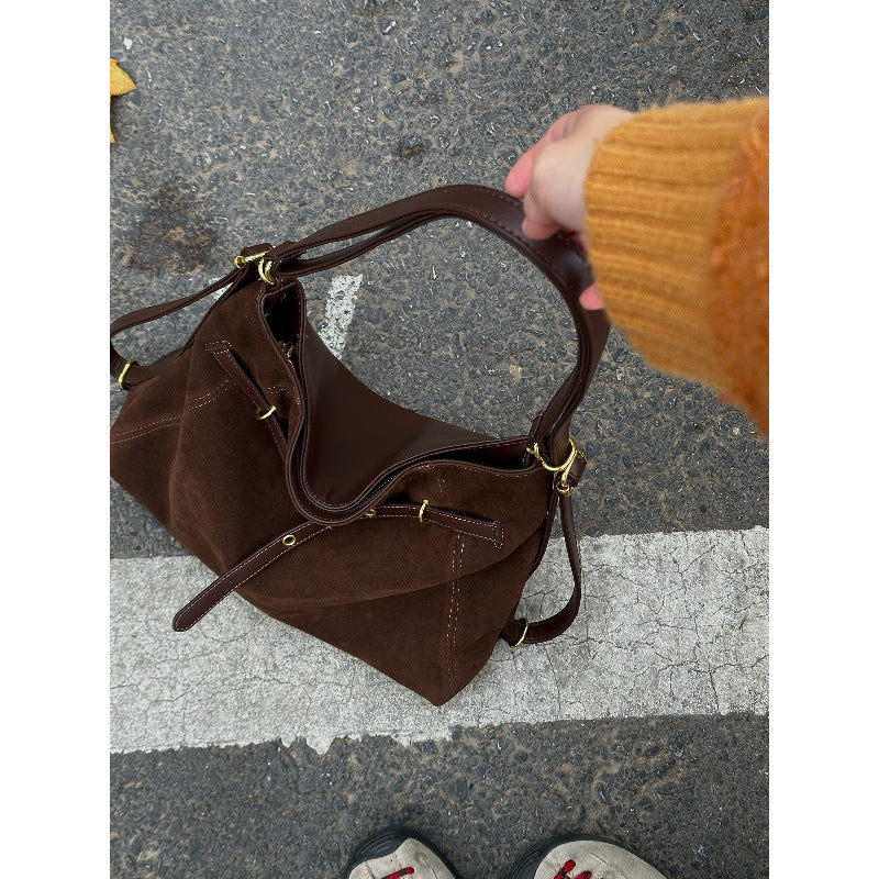 Luxurious Suede Tote Bag LoungeYard — product view 1