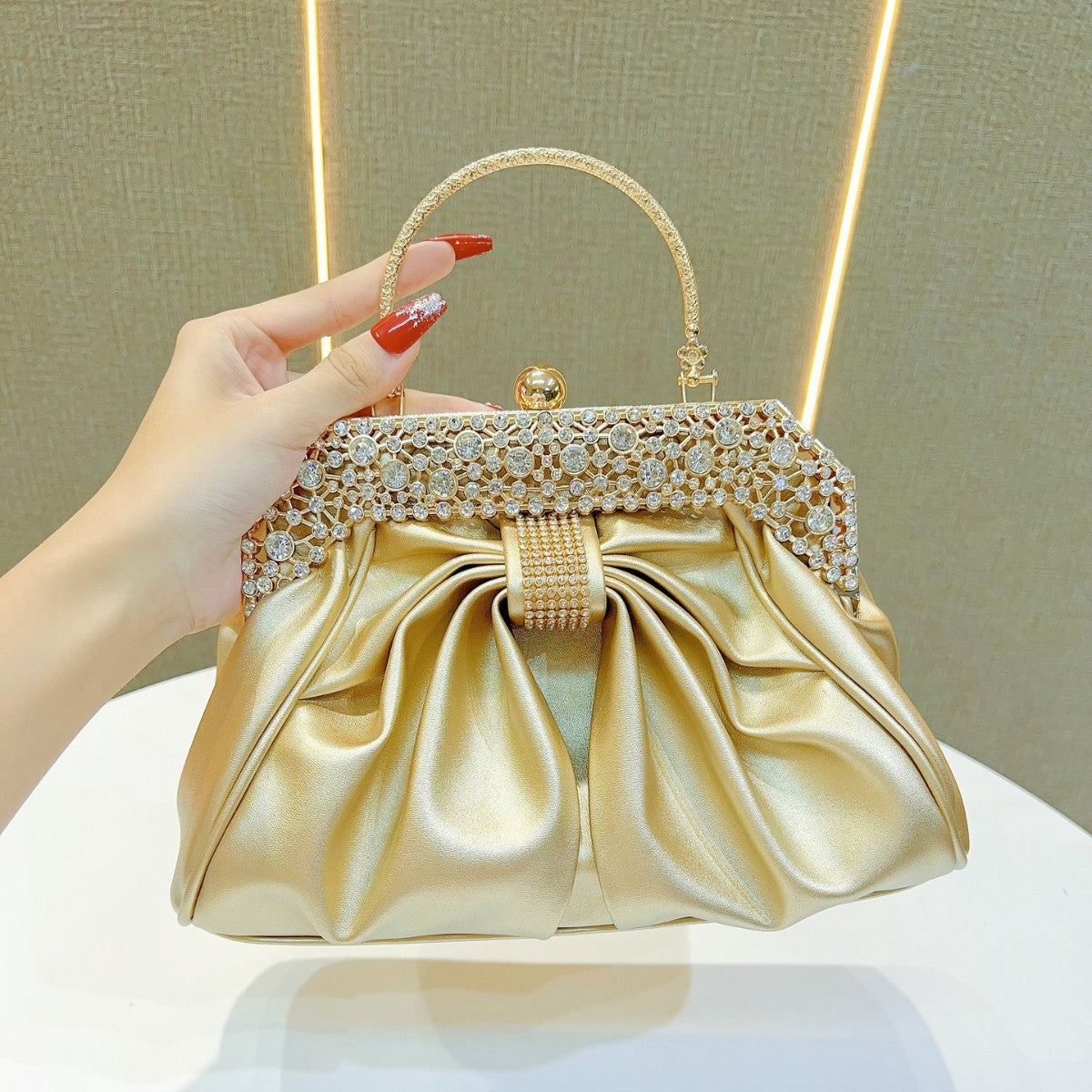 Luxurious Satin Evening Handbag — product view 1