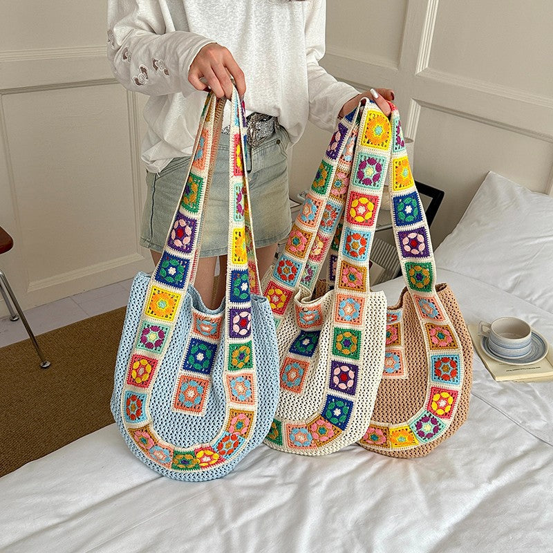 Crochet Patchrk Sling Bag LoungeYard — product view 4