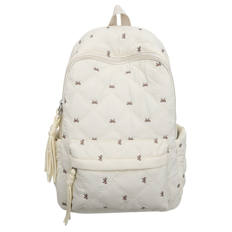 Quilted Stylish Everyday Backpack LoungeYard — product view 5