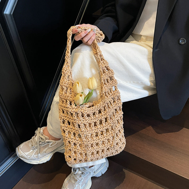 Fashionable Crocheted Tote Bag LoungeYard — product view 1
