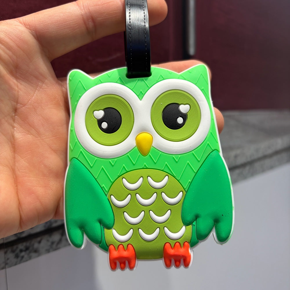 Owl-Themed Luggage Tag LoungeYard — product view 5