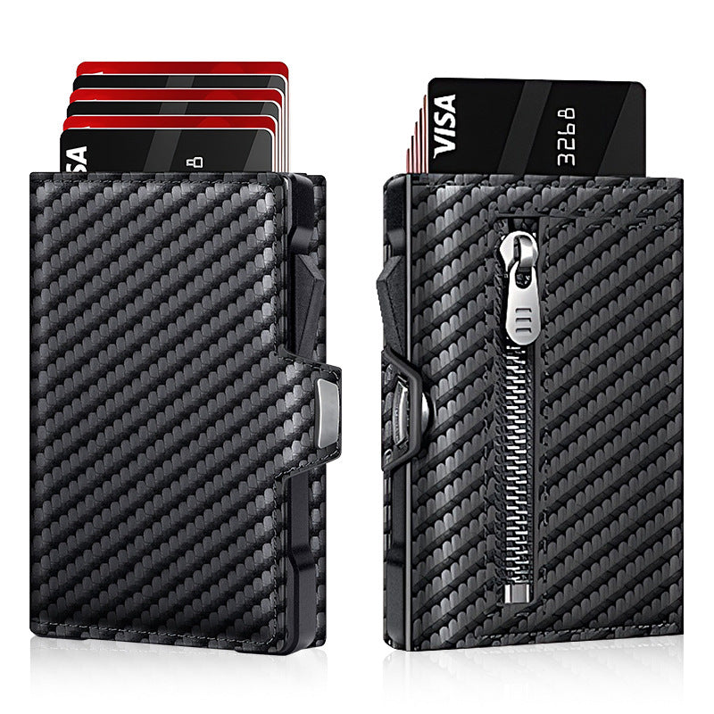 Stylish RFID-Blocking Leather Cardholder LoungeYard — product view 5