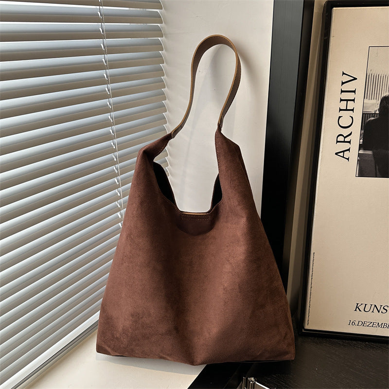 Suede Slouchy Hobo Bag LoungeYard — product view 3