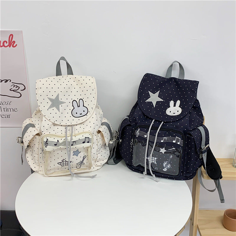 Cute Illustrated Character Backpack LoungeYard — product view 4