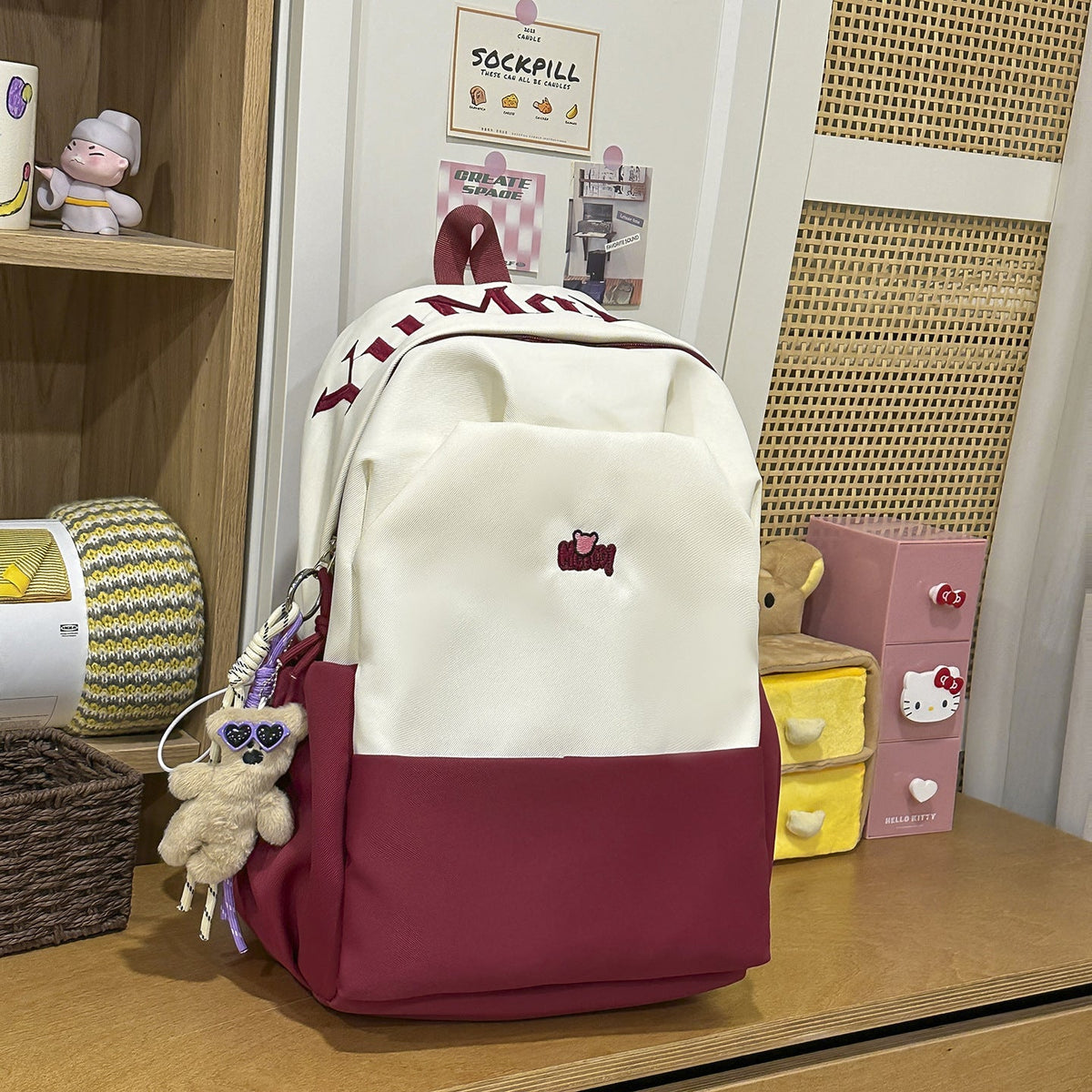 Multi-Compartment Lightweight Casual Backpack LoungeYard — product view 7