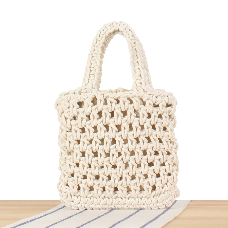 Stylish Macrame Tote Bag LoungeYard — product view 1