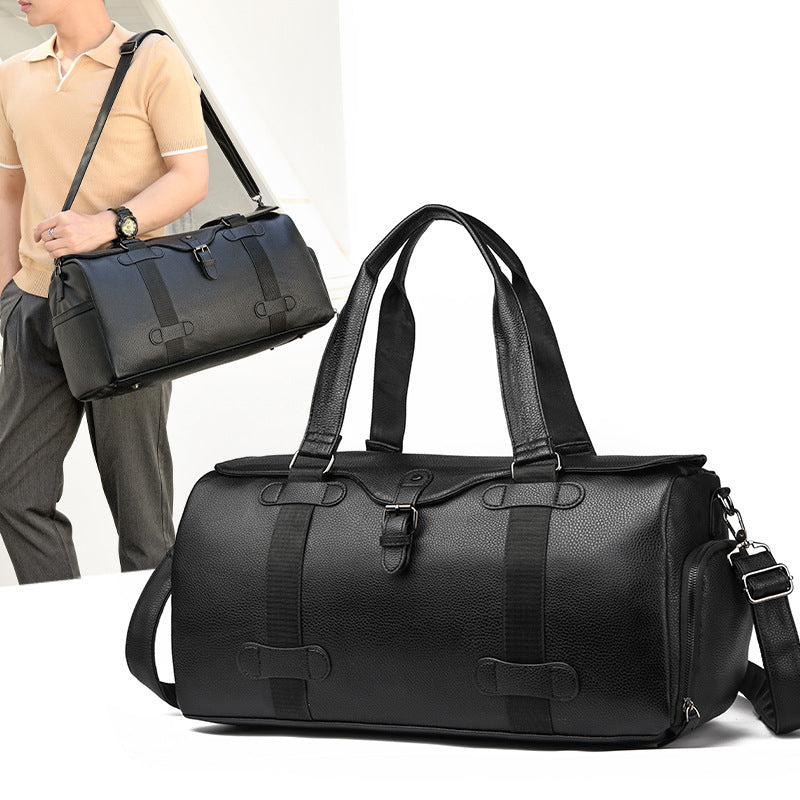 Classic Leather Travel Duffel Bag LoungeYard — product view 1