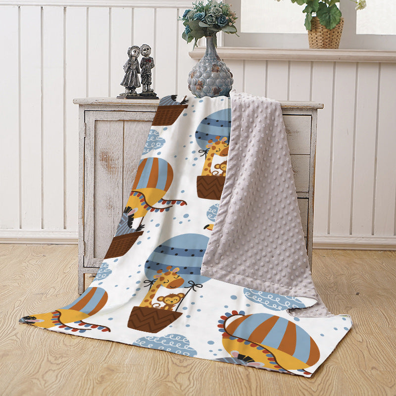 Women’s cuddly blanket in dinosaur design LoungeYard — product view 3