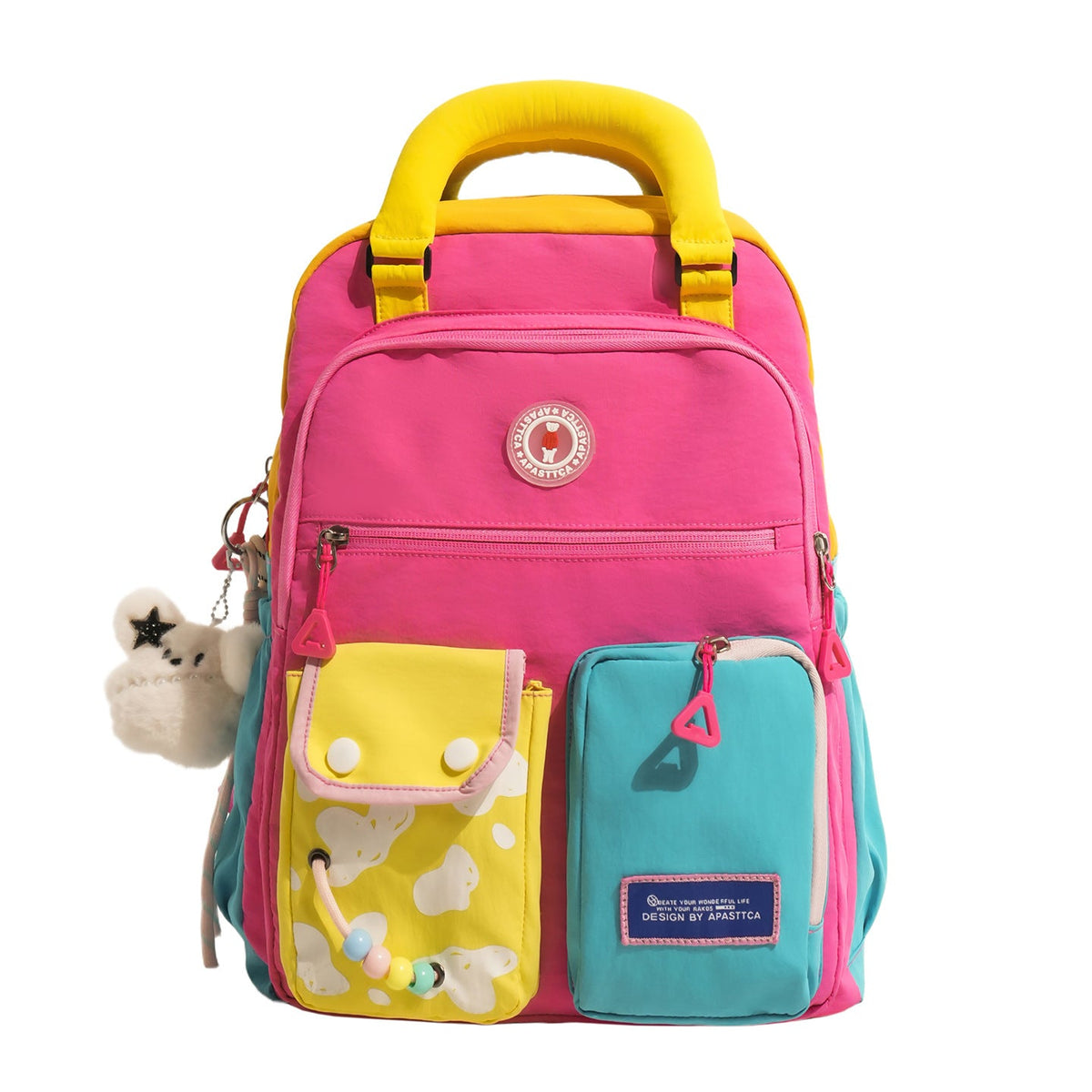 Color Block Multi-Functional Backpack LoungeYard — product view 5