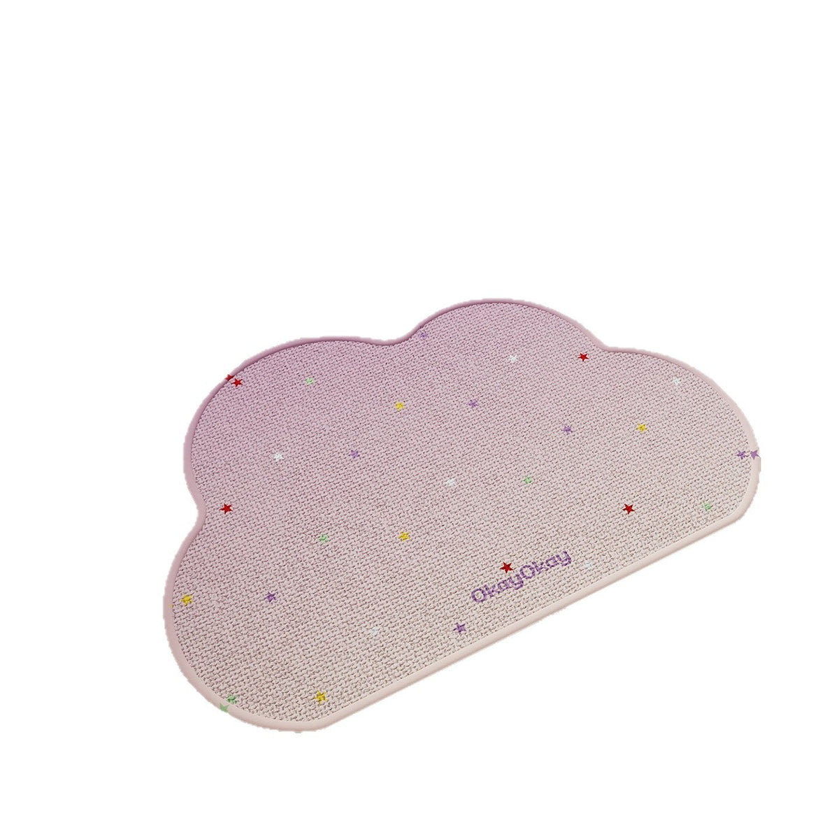 Cloud-Shaped Plush Microfiber Absorbent Non-Slip Bath and Entry Rug — product view 5