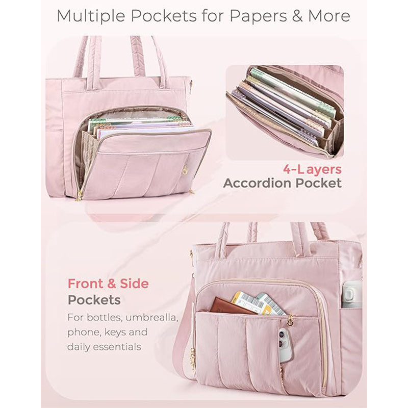 Multifunctional handbag with spacious interior and multiple compartments LoungeYard — product view 3