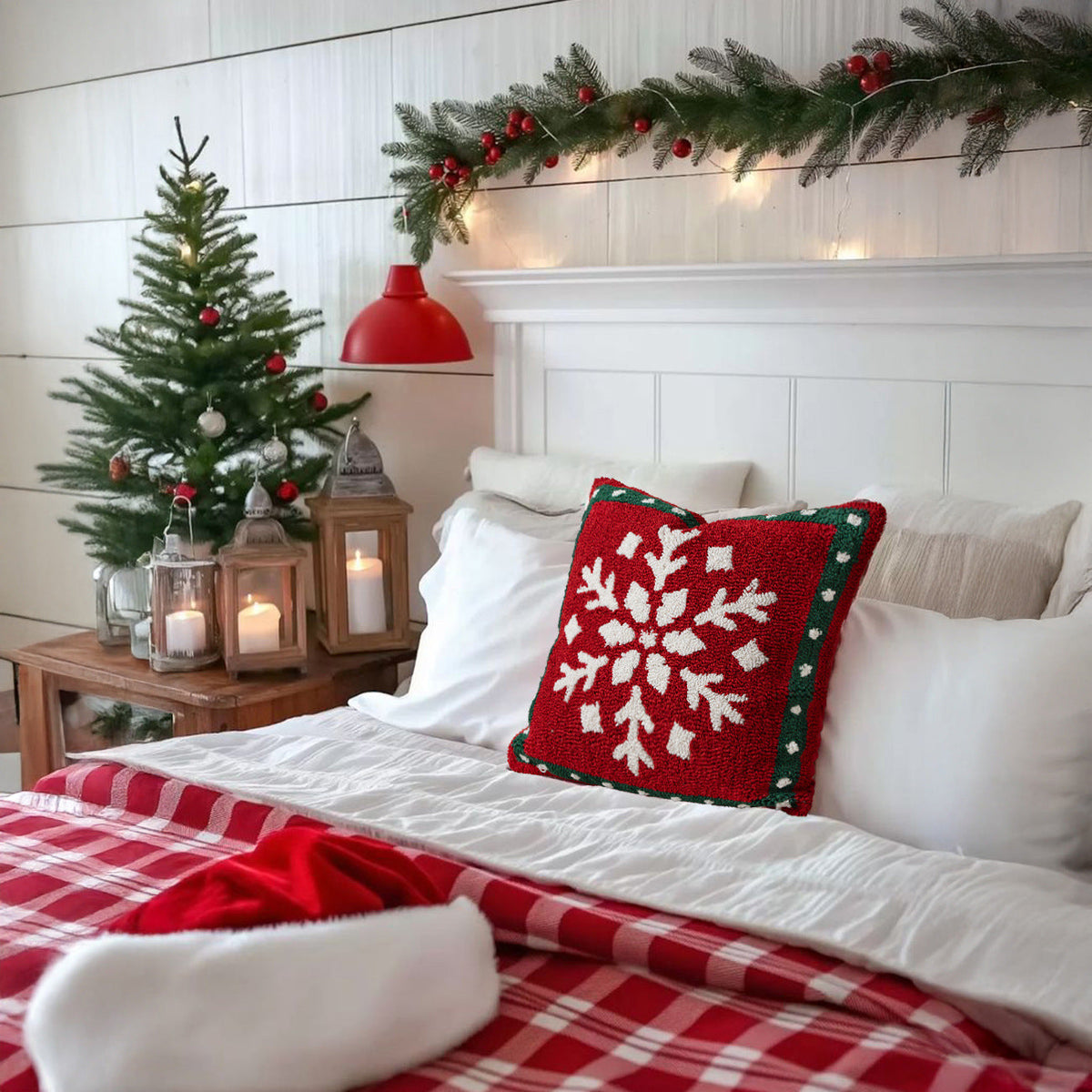 Travel pillow in candy cane design with ergonomic neck support — product view 2