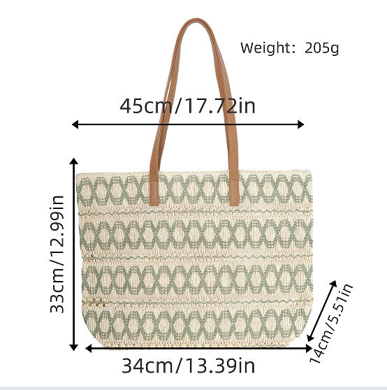 Structured Tote Bag Made of Woven Material LoungeYard — product view 1
