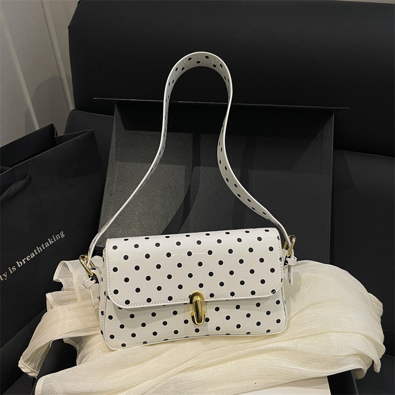 Polka Dot Patent Leather Crossbody Bag — product view 3