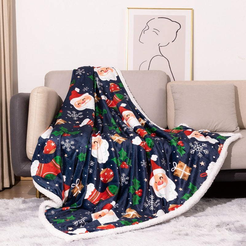 Christmas-Themed Plush Blanket — product view 2