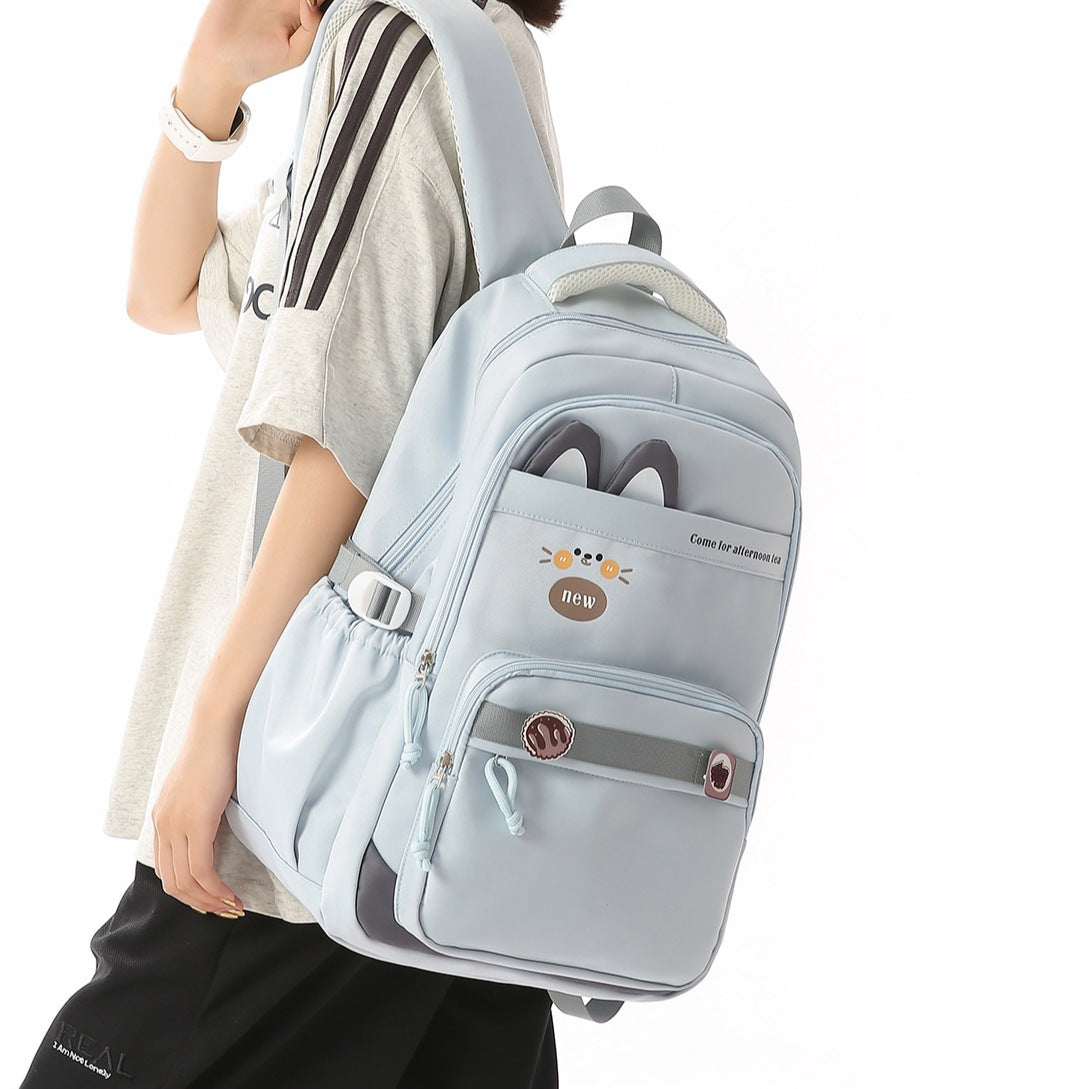 Cat-Ear Design Casual Backpack LoungeYard — product view 2