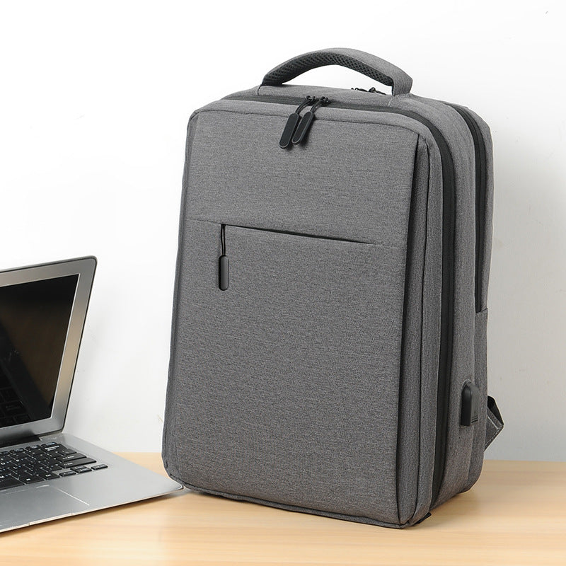 Versatile laptop backpack with additional storage LoungeYard — product view 2