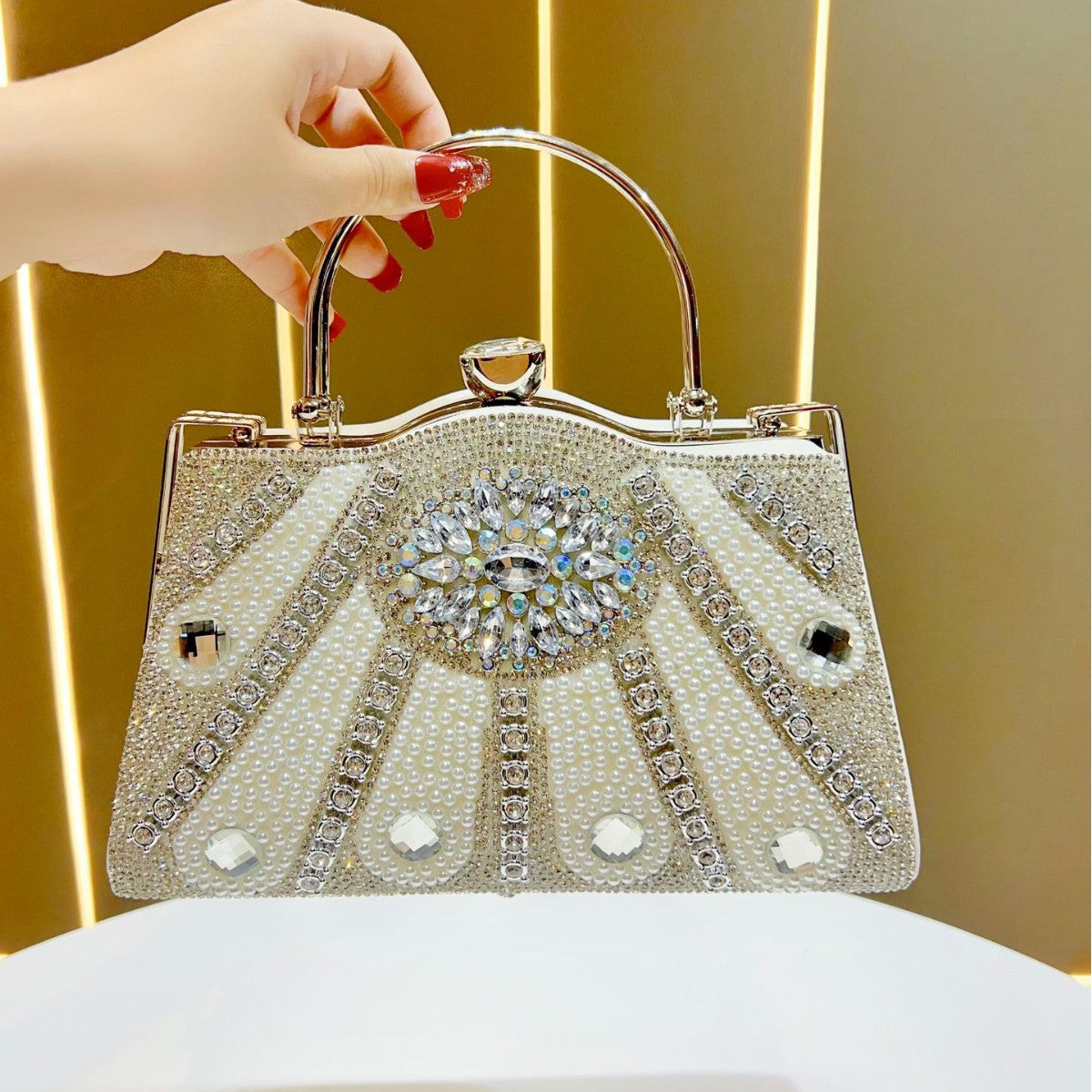 Luxe Embellished Evening Handbag — product view 1