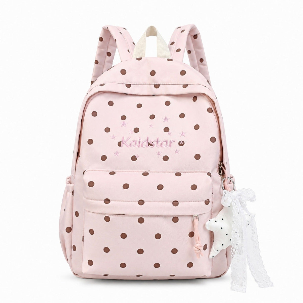 Cute Polka Dot Patterned Backpack LoungeYard — product view 7