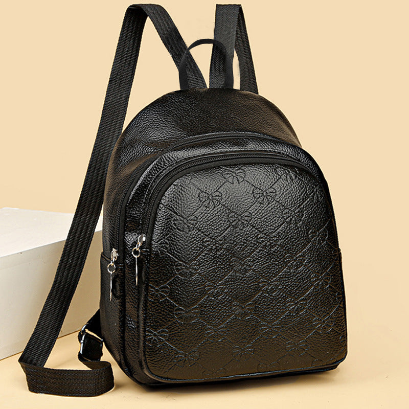 Women's Elegant Textured Mini Backpack LoungeYard — product view 6