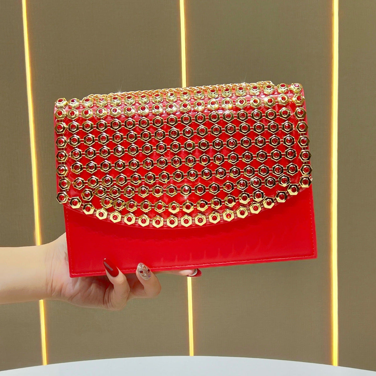 Luxurious Studded Evening Clutch — product view 7