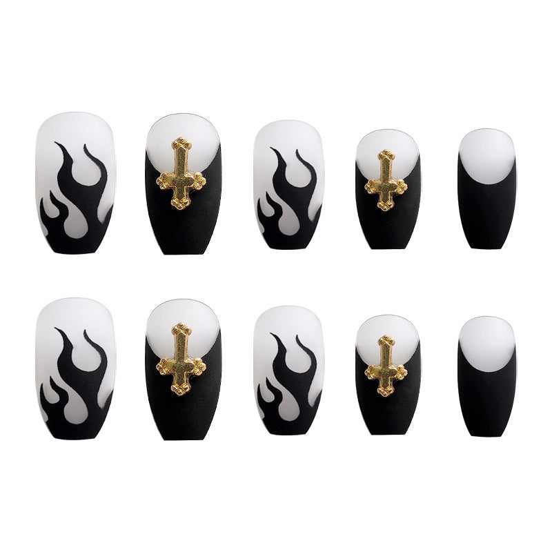 Flame Design Press-On Nail Set — product view 4