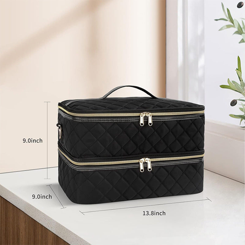 Elegant cosmetic organizer with multiple compartments LoungeYard — product view 2