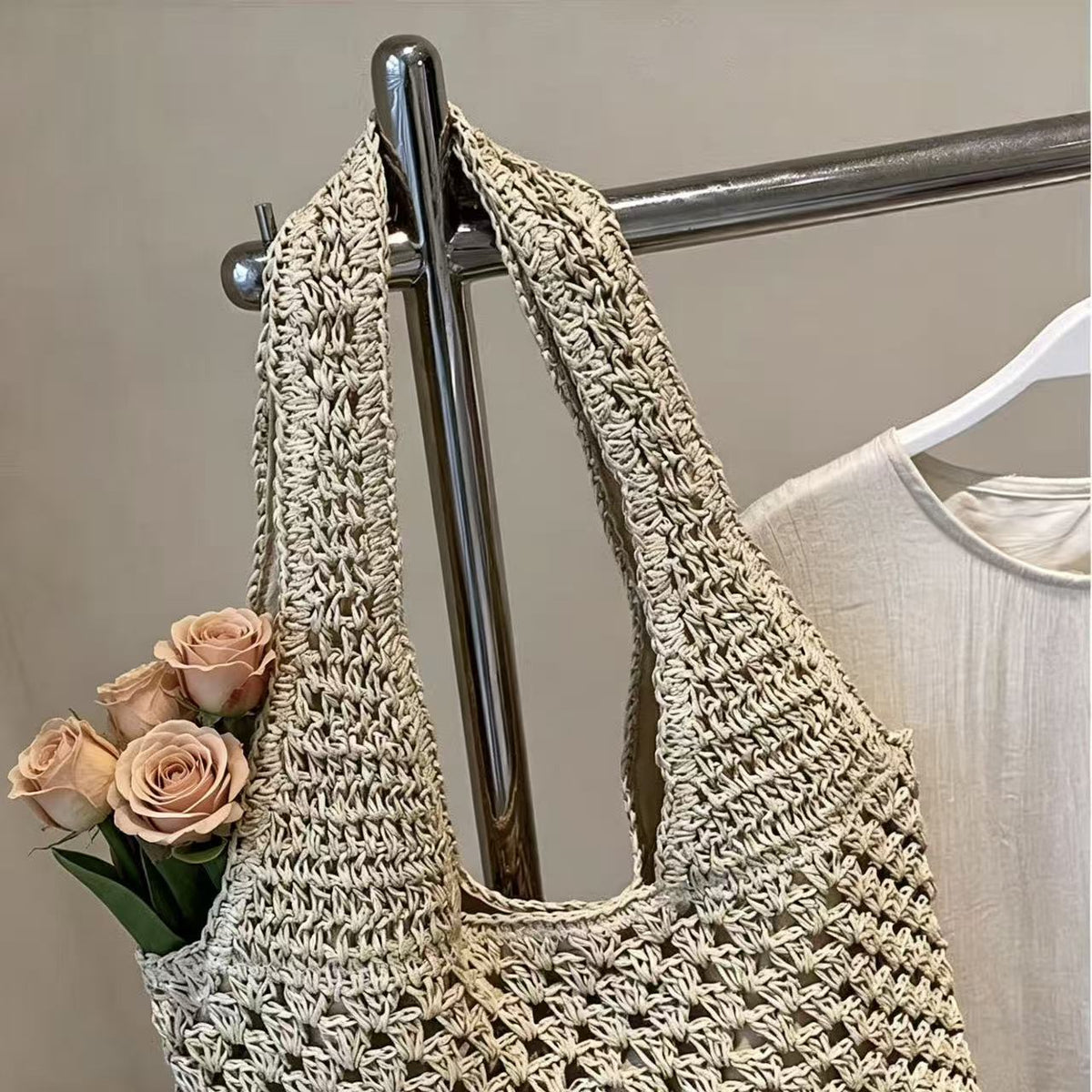 Everyday practical mesh shopping bag LoungeYard — product view 1