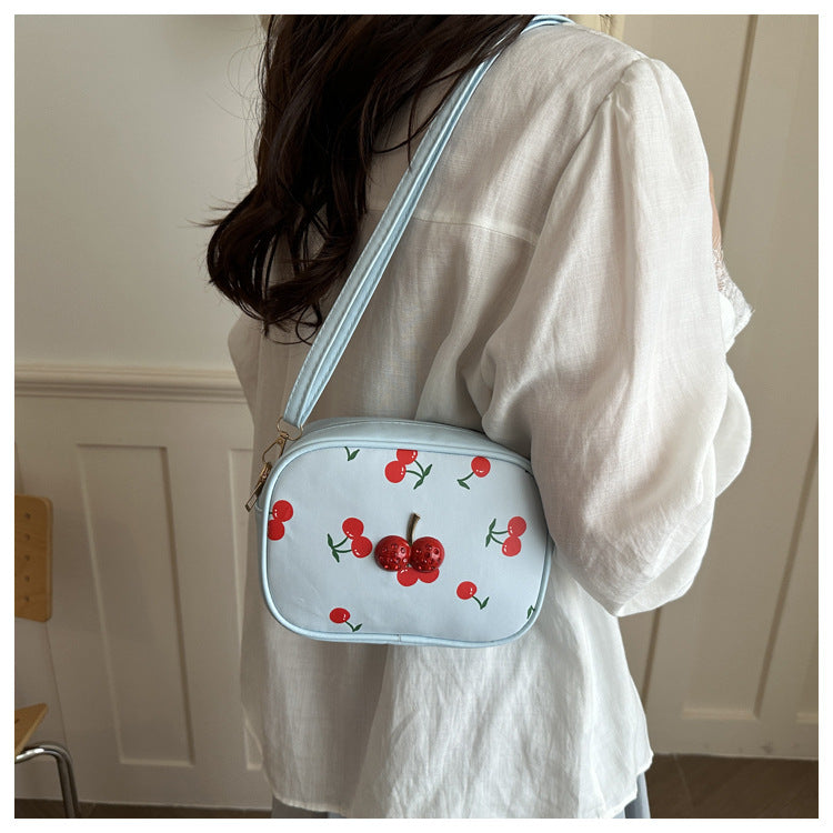Cute Cherry Print Handbag — product view 3
