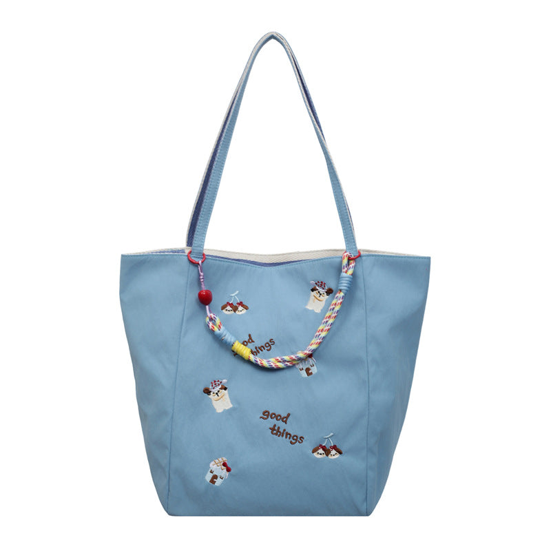 Embroidered Casual Tote LoungeYard — product view 6