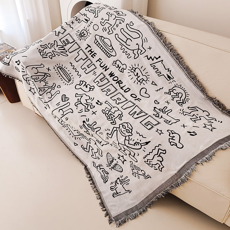 Whimsical Artwork Throw Blanket — product view 2