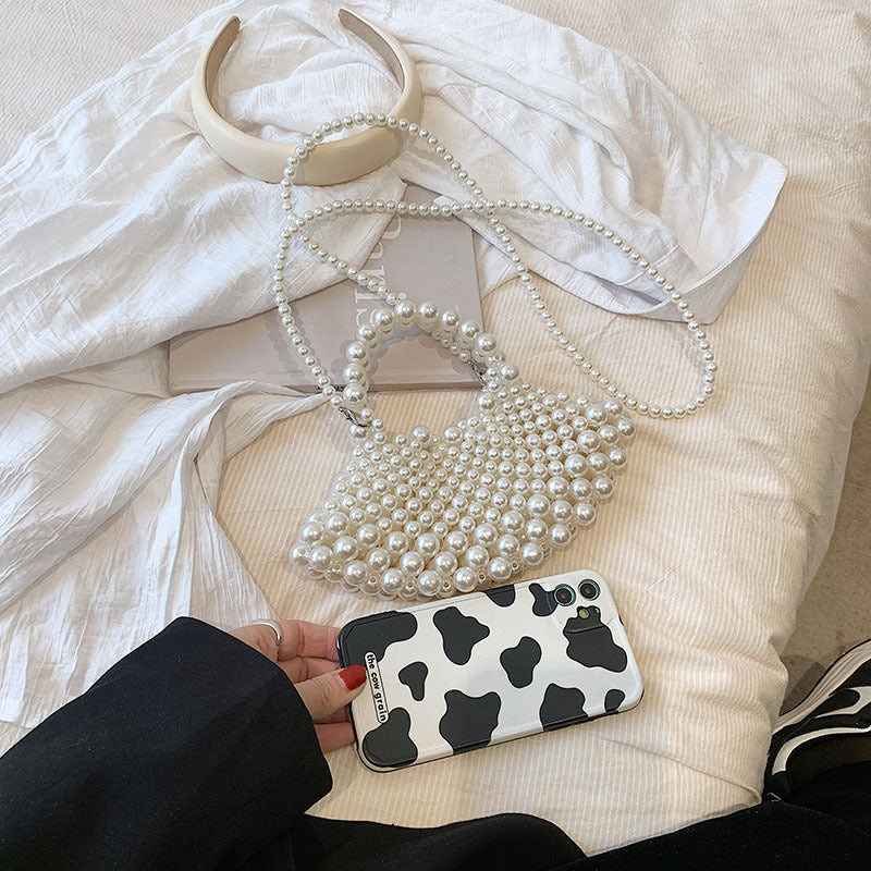 Elegant Pearl-Detail Handbag — product view 5