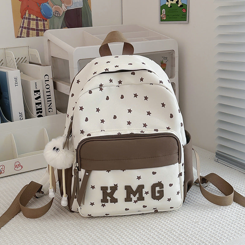 Casual Star-Patterned Backpack LoungeYard 1791204760 — product view 7