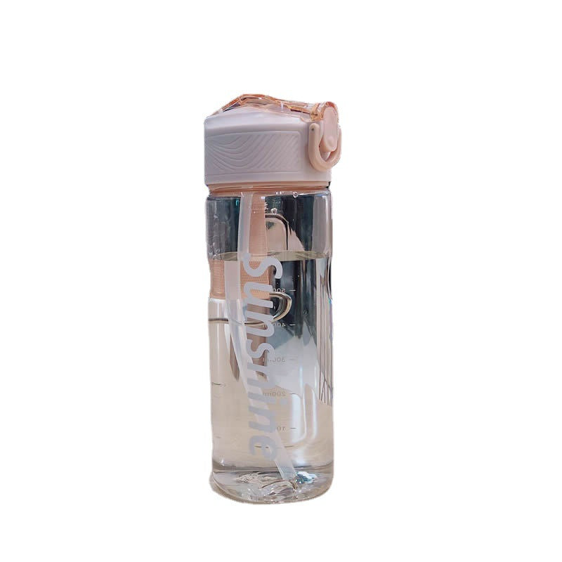 Women Practical Water Bottle with Carry Handle and Leak Protection LoungeYard — product view 5
