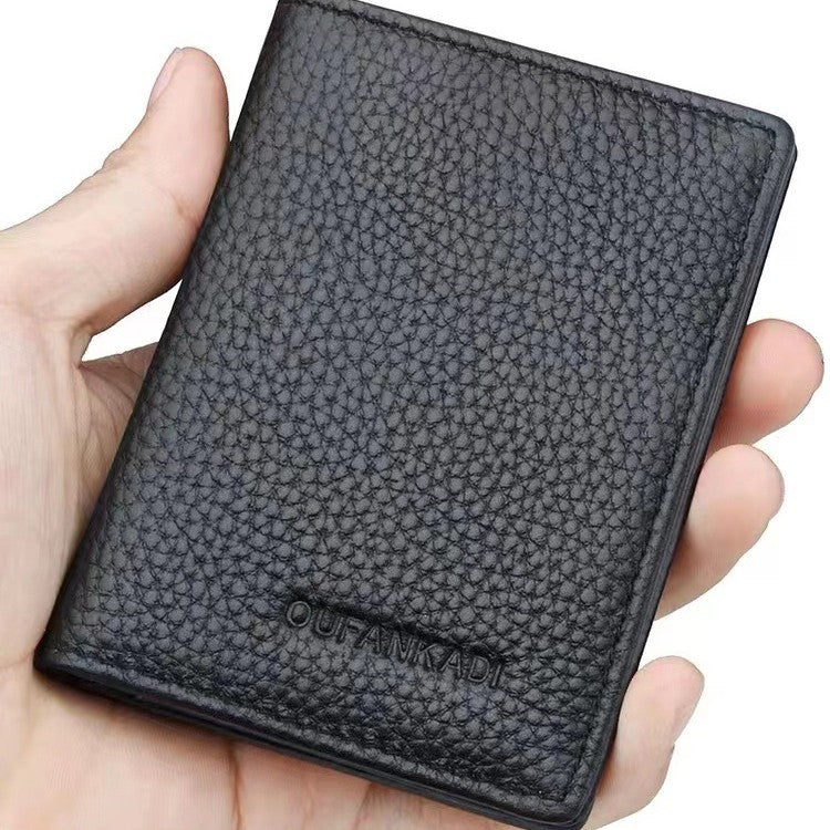 RFID-Blocking Leather Card Holder LoungeYard — product view 2