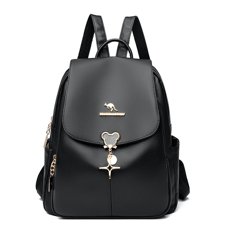 Chic Leather Backpack — product view 3