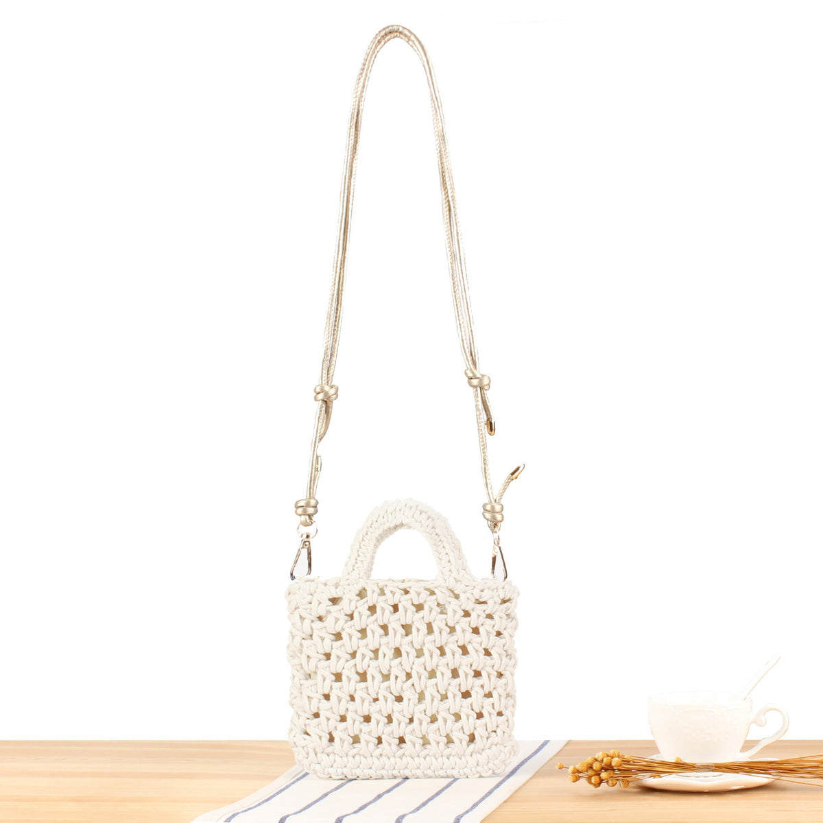 Handbag in Modern Macrame Design LoungeYard — product view 1