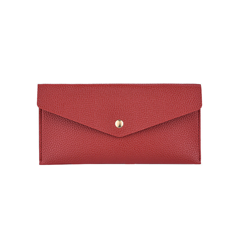 Elegant Textured Leather Clutch Wallet LoungeYard — product view 5