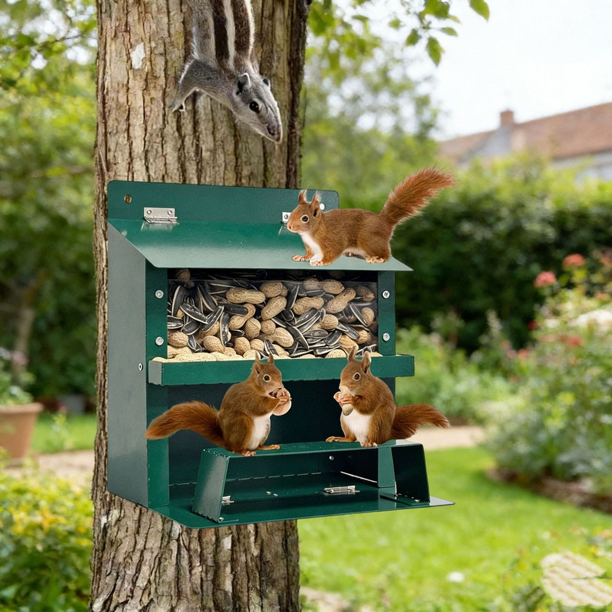 Decorative Wall-Mounted Bird Feeder Bowlift — product view 2