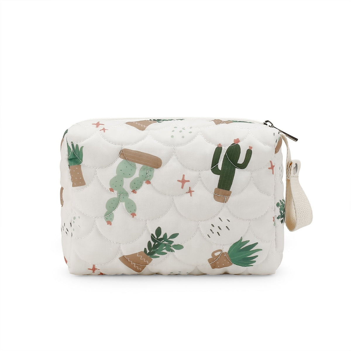 Stylish cosmetic bag with trendy plant motifs LoungeYard — product view 5
