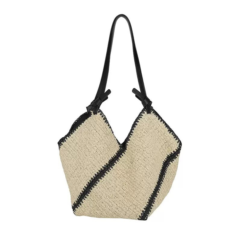 Generous shopping bag with handcrafted wave pattern LoungeYard — product view 4