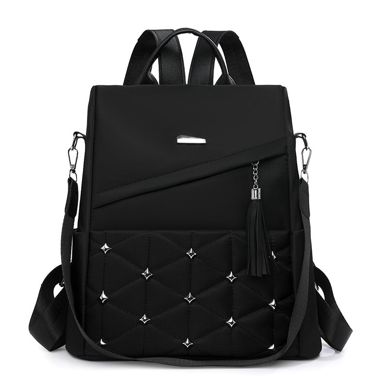 Stylish Quilted Multi-Functional Backpack — product view 3